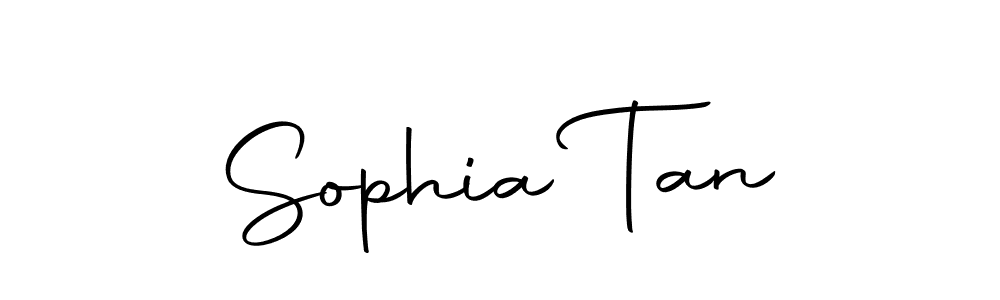 Use a signature maker to create a handwritten signature online. With this signature software, you can design (Autography-DOLnW) your own signature for name Sophia Tan. Sophia Tan signature style 10 images and pictures png