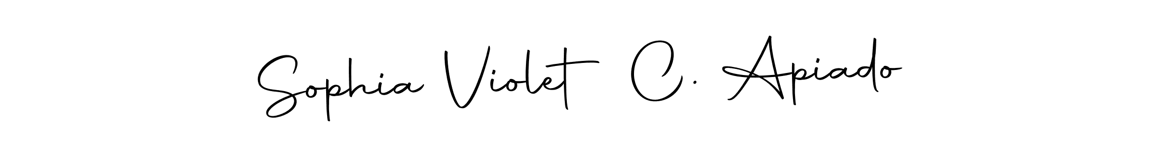 Make a beautiful signature design for name Sophia Violet C. Apiado. With this signature (Autography-DOLnW) style, you can create a handwritten signature for free. Sophia Violet C. Apiado signature style 10 images and pictures png