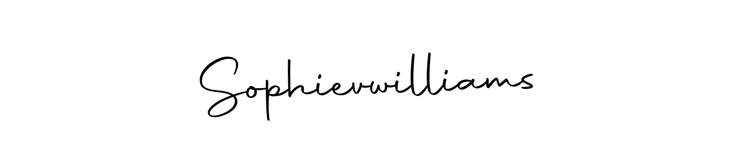 Design your own signature with our free online signature maker. With this signature software, you can create a handwritten (Autography-DOLnW) signature for name Sophievwilliams. Sophievwilliams signature style 10 images and pictures png