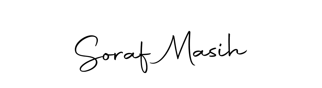 Soraf Masih stylish signature style. Best Handwritten Sign (Autography-DOLnW) for my name. Handwritten Signature Collection Ideas for my name Soraf Masih. Soraf Masih signature style 10 images and pictures png