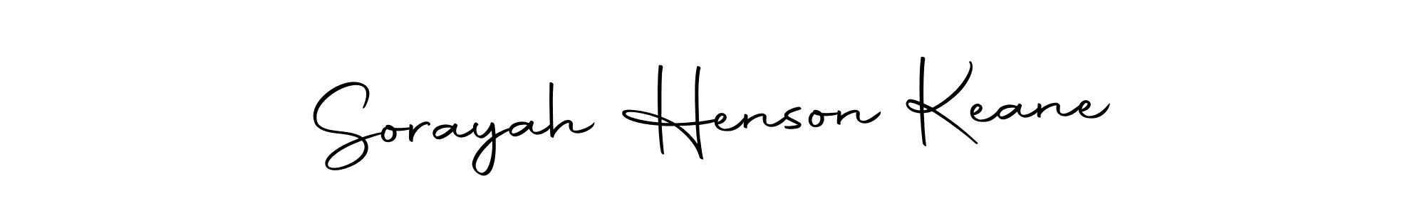 Sorayah Henson Keane stylish signature style. Best Handwritten Sign (Autography-DOLnW) for my name. Handwritten Signature Collection Ideas for my name Sorayah Henson Keane. Sorayah Henson Keane signature style 10 images and pictures png