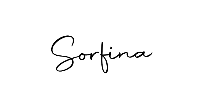 How to make Sorfina name signature. Use Autography-DOLnW style for creating short signs online. This is the latest handwritten sign. Sorfina signature style 10 images and pictures png