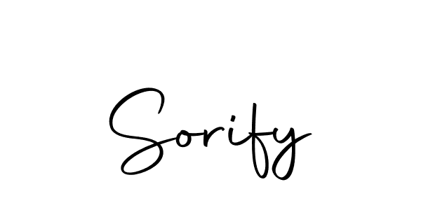 Use a signature maker to create a handwritten signature online. With this signature software, you can design (Autography-DOLnW) your own signature for name Sorify. Sorify signature style 10 images and pictures png