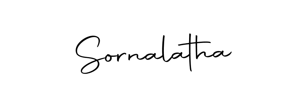 Design your own signature with our free online signature maker. With this signature software, you can create a handwritten (Autography-DOLnW) signature for name Sornalatha. Sornalatha signature style 10 images and pictures png