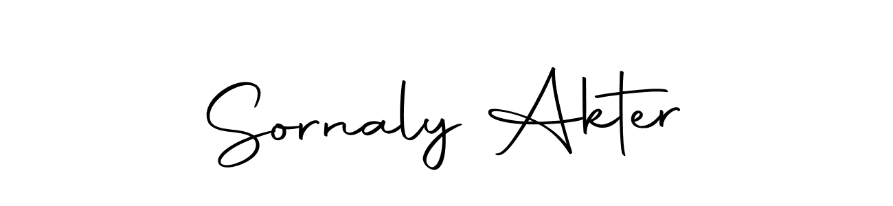 Create a beautiful signature design for name Sornaly Akter. With this signature (Autography-DOLnW) fonts, you can make a handwritten signature for free. Sornaly Akter signature style 10 images and pictures png