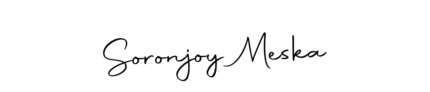 Design your own signature with our free online signature maker. With this signature software, you can create a handwritten (Autography-DOLnW) signature for name Soronjoy Meska. Soronjoy Meska signature style 10 images and pictures png