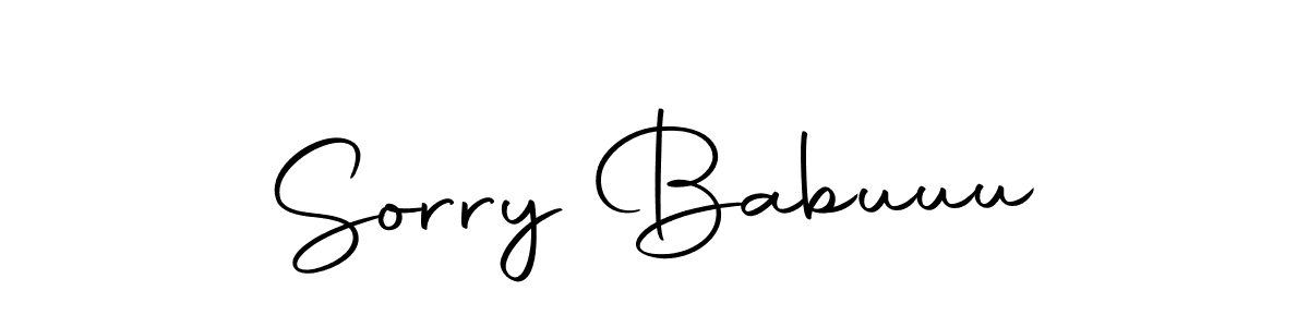 Make a beautiful signature design for name Sorry Babuuu. Use this online signature maker to create a handwritten signature for free. Sorry Babuuu signature style 10 images and pictures png