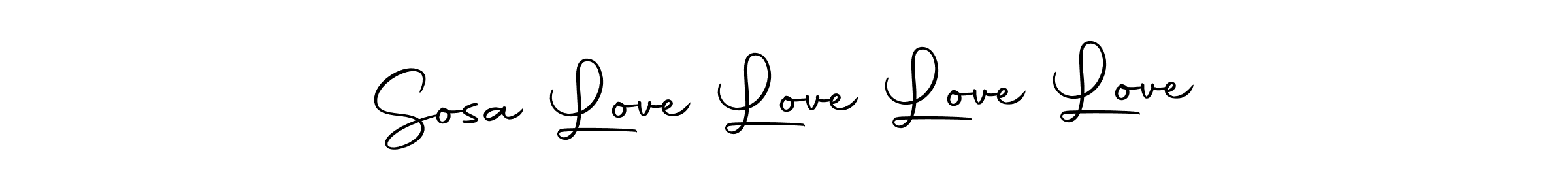 Also we have Sosa Love Love Love Love name is the best signature style. Create professional handwritten signature collection using Autography-DOLnW autograph style. Sosa Love Love Love Love signature style 10 images and pictures png