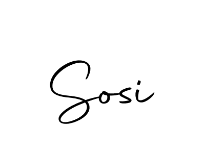 Use a signature maker to create a handwritten signature online. With this signature software, you can design (Autography-DOLnW) your own signature for name Sosi. Sosi signature style 10 images and pictures png