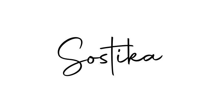 Use a signature maker to create a handwritten signature online. With this signature software, you can design (Autography-DOLnW) your own signature for name Sostika. Sostika signature style 10 images and pictures png