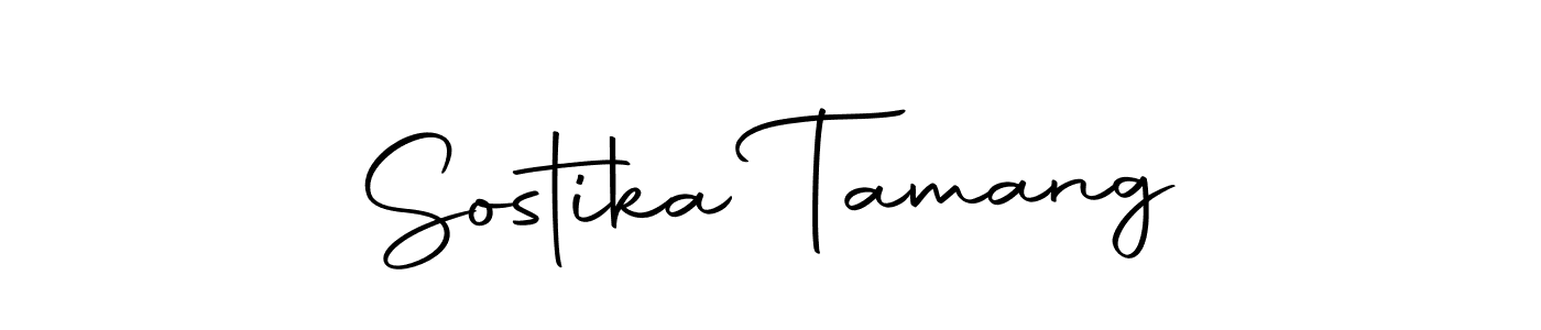 Autography-DOLnW is a professional signature style that is perfect for those who want to add a touch of class to their signature. It is also a great choice for those who want to make their signature more unique. Get Sostika Tamang name to fancy signature for free. Sostika Tamang signature style 10 images and pictures png