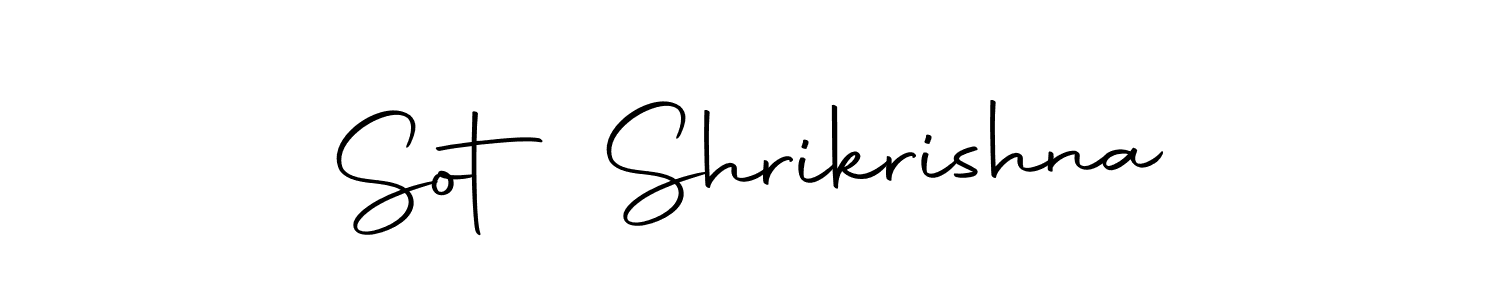 Use a signature maker to create a handwritten signature online. With this signature software, you can design (Autography-DOLnW) your own signature for name Sot Shrikrishna. Sot Shrikrishna signature style 10 images and pictures png