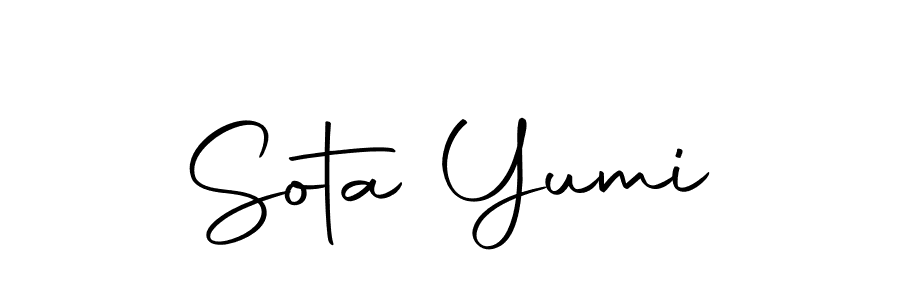 Use a signature maker to create a handwritten signature online. With this signature software, you can design (Autography-DOLnW) your own signature for name Sota Yumi. Sota Yumi signature style 10 images and pictures png