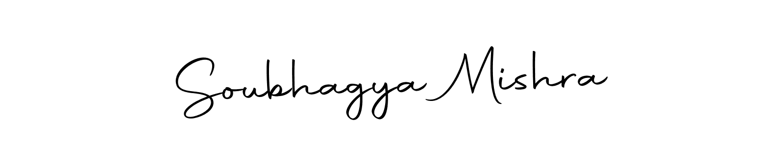 How to make Soubhagya Mishra name signature. Use Autography-DOLnW style for creating short signs online. This is the latest handwritten sign. Soubhagya Mishra signature style 10 images and pictures png