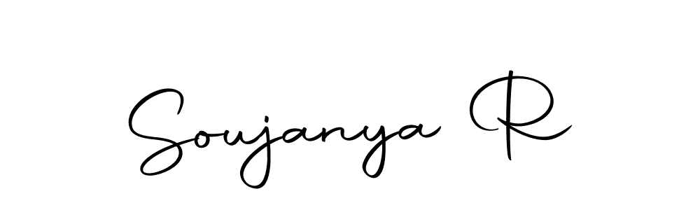 if you are searching for the best signature style for your name Soujanya R. so please give up your signature search. here we have designed multiple signature styles  using Autography-DOLnW. Soujanya R signature style 10 images and pictures png