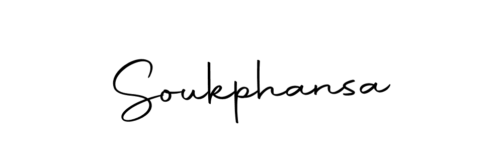 Design your own signature with our free online signature maker. With this signature software, you can create a handwritten (Autography-DOLnW) signature for name Soukphansa. Soukphansa signature style 10 images and pictures png