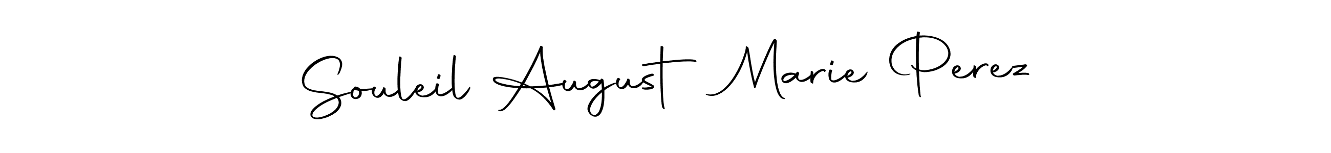 This is the best signature style for the Souleil August Marie Perez name. Also you like these signature font (Autography-DOLnW). Mix name signature. Souleil August Marie Perez signature style 10 images and pictures png