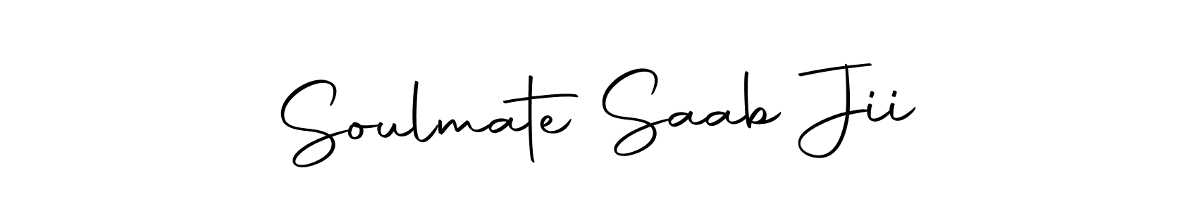 The best way (Autography-DOLnW) to make a short signature is to pick only two or three words in your name. The name Soulmate Saab Jii include a total of six letters. For converting this name. Soulmate Saab Jii signature style 10 images and pictures png