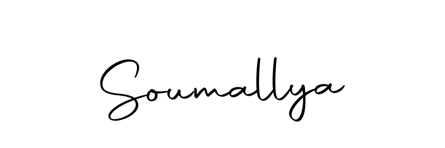 Design your own signature with our free online signature maker. With this signature software, you can create a handwritten (Autography-DOLnW) signature for name Soumallya. Soumallya signature style 10 images and pictures png