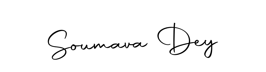 Design your own signature with our free online signature maker. With this signature software, you can create a handwritten (Autography-DOLnW) signature for name Soumava Dey. Soumava Dey signature style 10 images and pictures png