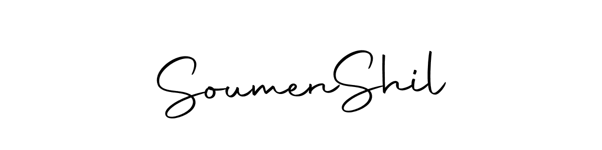 You can use this online signature creator to create a handwritten signature for the name Soumen  Shil. This is the best online autograph maker. Soumen  Shil signature style 10 images and pictures png