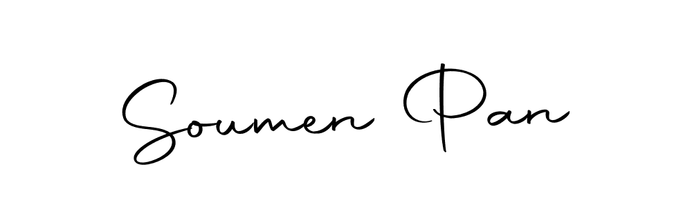 How to make Soumen Pan name signature. Use Autography-DOLnW style for creating short signs online. This is the latest handwritten sign. Soumen Pan signature style 10 images and pictures png