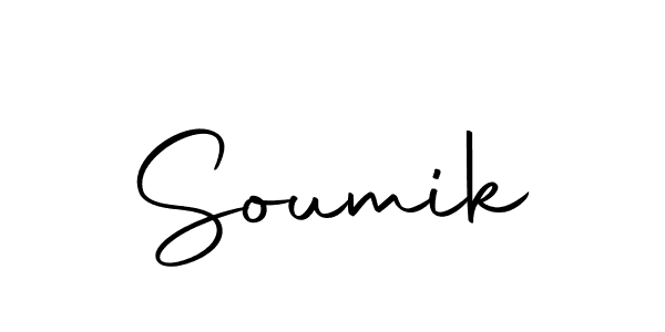 Use a signature maker to create a handwritten signature online. With this signature software, you can design (Autography-DOLnW) your own signature for name Soumik. Soumik signature style 10 images and pictures png