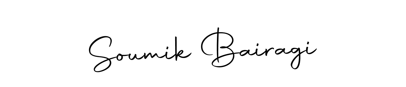 How to make Soumik Bairagi name signature. Use Autography-DOLnW style for creating short signs online. This is the latest handwritten sign. Soumik Bairagi signature style 10 images and pictures png