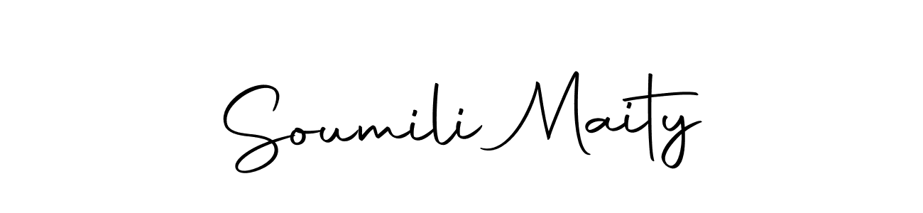 Make a beautiful signature design for name Soumili Maity. With this signature (Autography-DOLnW) style, you can create a handwritten signature for free. Soumili Maity signature style 10 images and pictures png