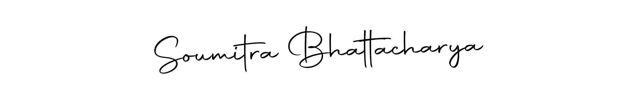 Create a beautiful signature design for name Soumitra Bhattacharya. With this signature (Autography-DOLnW) fonts, you can make a handwritten signature for free. Soumitra Bhattacharya signature style 10 images and pictures png