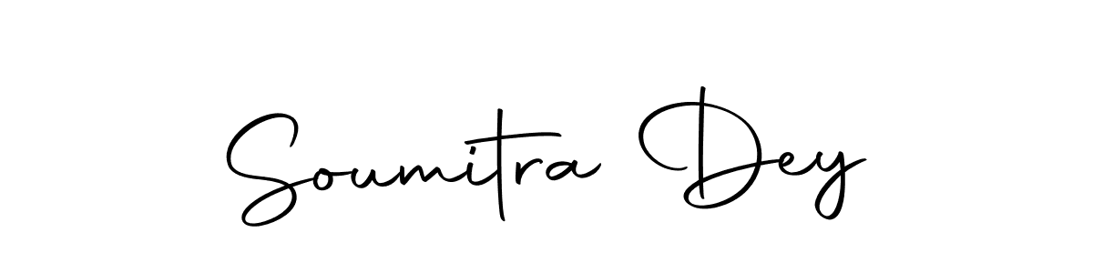 How to make Soumitra Dey name signature. Use Autography-DOLnW style for creating short signs online. This is the latest handwritten sign. Soumitra Dey signature style 10 images and pictures png