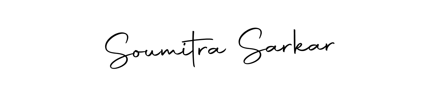 How to make Soumitra Sarkar name signature. Use Autography-DOLnW style for creating short signs online. This is the latest handwritten sign. Soumitra Sarkar signature style 10 images and pictures png