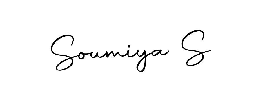 Create a beautiful signature design for name Soumiya S. With this signature (Autography-DOLnW) fonts, you can make a handwritten signature for free. Soumiya S signature style 10 images and pictures png