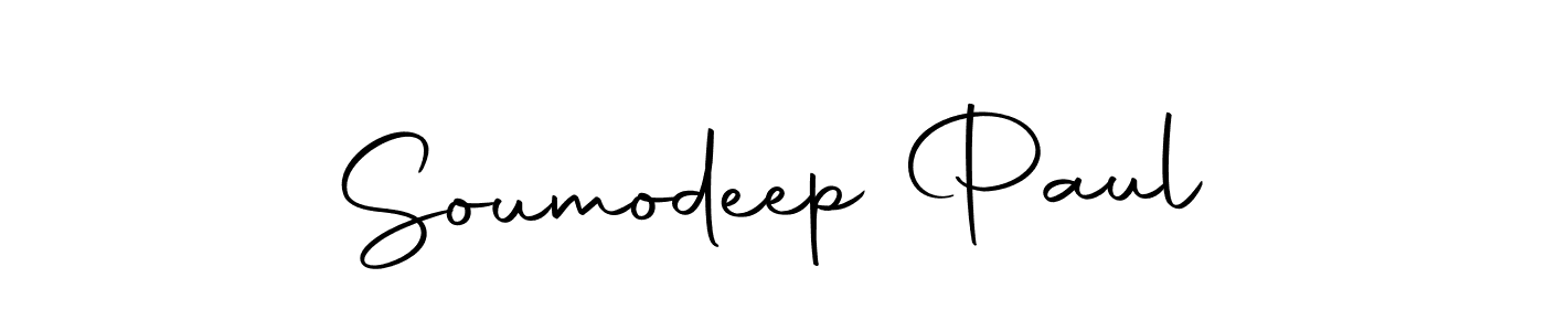 Create a beautiful signature design for name Soumodeep Paul. With this signature (Autography-DOLnW) fonts, you can make a handwritten signature for free. Soumodeep Paul signature style 10 images and pictures png