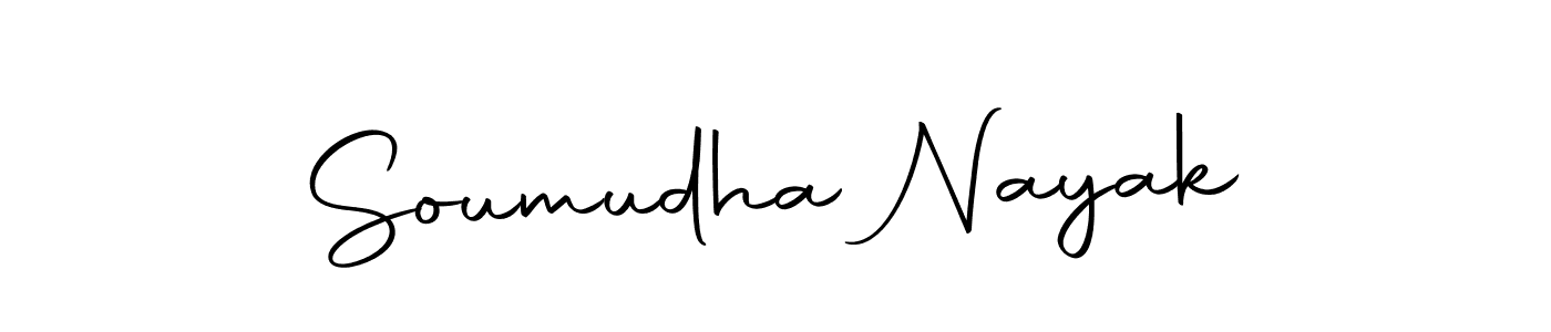 Create a beautiful signature design for name Soumudha Nayak. With this signature (Autography-DOLnW) fonts, you can make a handwritten signature for free. Soumudha Nayak signature style 10 images and pictures png
