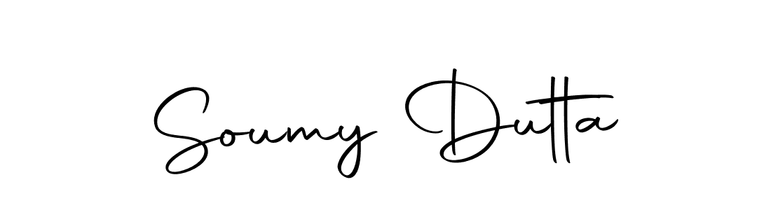 Create a beautiful signature design for name Soumy Dutta. With this signature (Autography-DOLnW) fonts, you can make a handwritten signature for free. Soumy Dutta signature style 10 images and pictures png