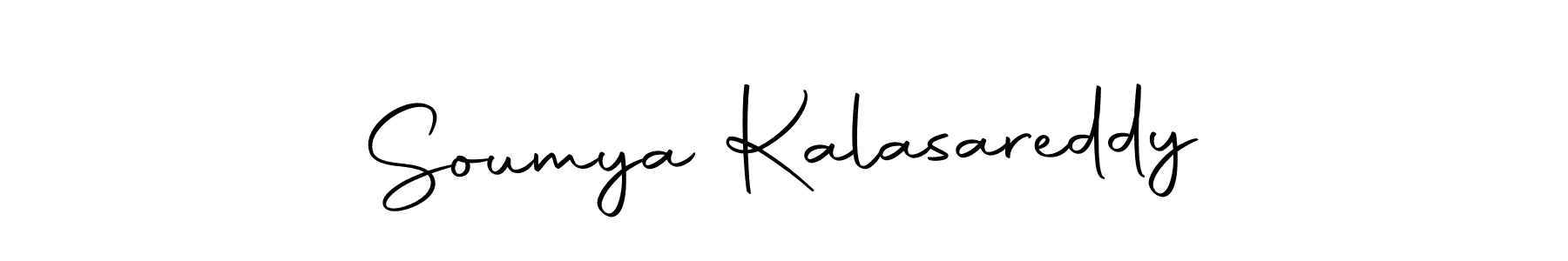 Create a beautiful signature design for name Soumya Kalasareddy. With this signature (Autography-DOLnW) fonts, you can make a handwritten signature for free. Soumya Kalasareddy signature style 10 images and pictures png