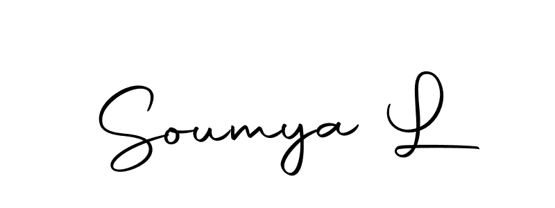 Here are the top 10 professional signature styles for the name Soumya L. These are the best autograph styles you can use for your name. Soumya L signature style 10 images and pictures png