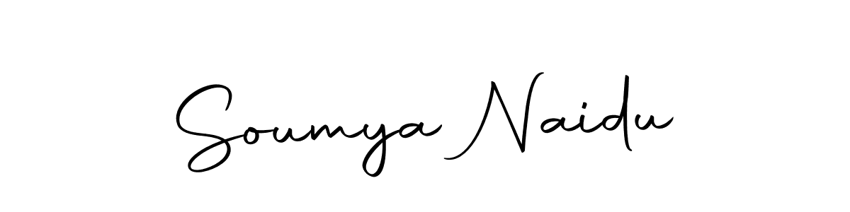 Make a beautiful signature design for name Soumya Naidu. With this signature (Autography-DOLnW) style, you can create a handwritten signature for free. Soumya Naidu signature style 10 images and pictures png