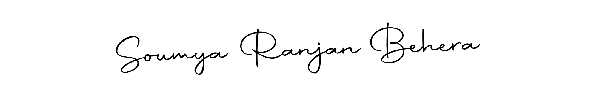 How to make Soumya Ranjan Behera name signature. Use Autography-DOLnW style for creating short signs online. This is the latest handwritten sign. Soumya Ranjan Behera signature style 10 images and pictures png