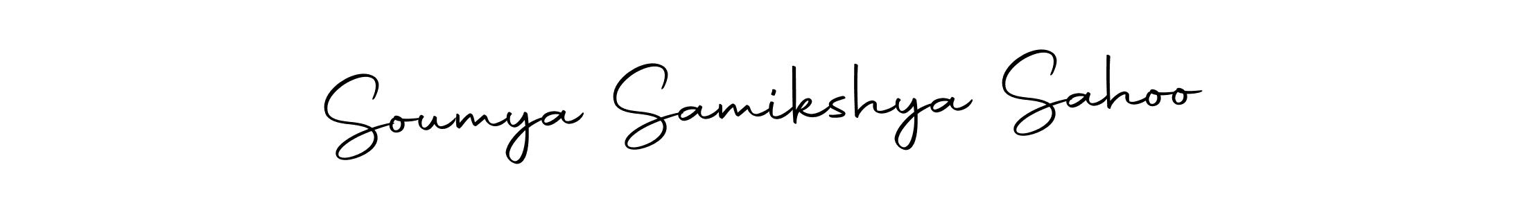 Use a signature maker to create a handwritten signature online. With this signature software, you can design (Autography-DOLnW) your own signature for name Soumya Samikshya Sahoo. Soumya Samikshya Sahoo signature style 10 images and pictures png