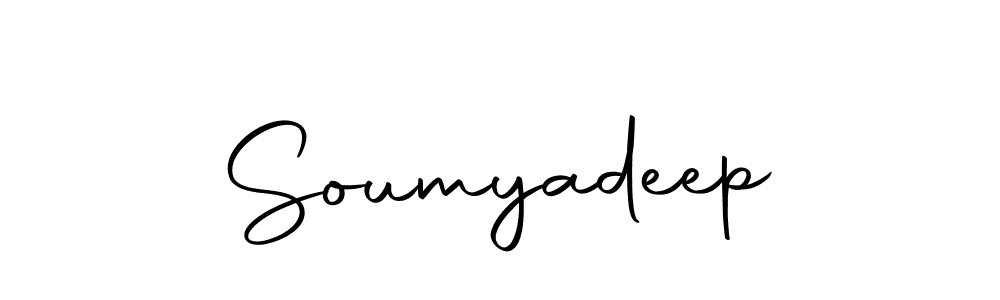 How to make Soumyadeep name signature. Use Autography-DOLnW style for creating short signs online. This is the latest handwritten sign. Soumyadeep signature style 10 images and pictures png