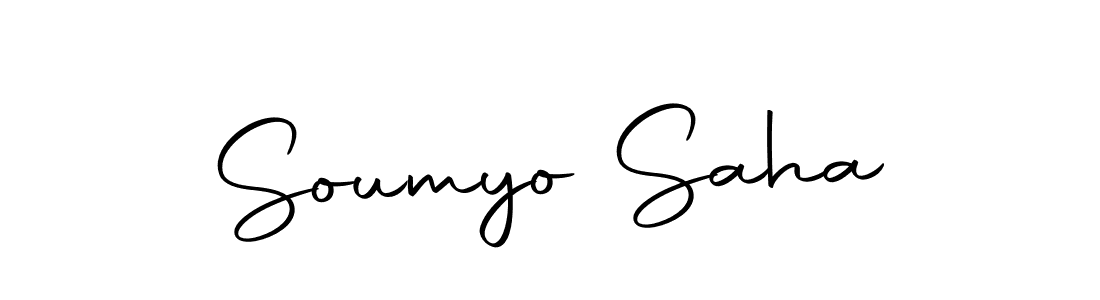 Design your own signature with our free online signature maker. With this signature software, you can create a handwritten (Autography-DOLnW) signature for name Soumyo Saha. Soumyo Saha signature style 10 images and pictures png