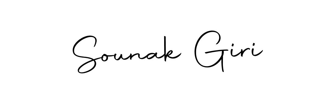 Sounak Giri stylish signature style. Best Handwritten Sign (Autography-DOLnW) for my name. Handwritten Signature Collection Ideas for my name Sounak Giri. Sounak Giri signature style 10 images and pictures png