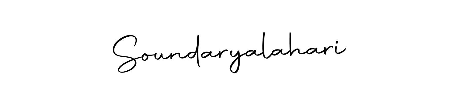 Design your own signature with our free online signature maker. With this signature software, you can create a handwritten (Autography-DOLnW) signature for name Soundaryalahari. Soundaryalahari signature style 10 images and pictures png