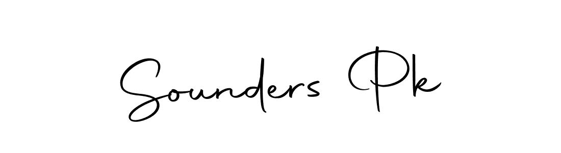 The best way (Autography-DOLnW) to make a short signature is to pick only two or three words in your name. The name Sounders Pk include a total of six letters. For converting this name. Sounders Pk signature style 10 images and pictures png