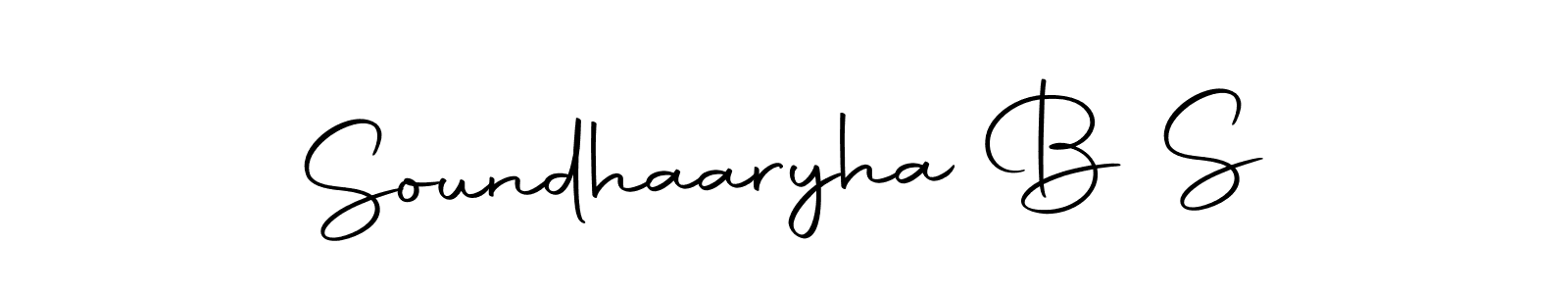 Similarly Autography-DOLnW is the best handwritten signature design. Signature creator online .You can use it as an online autograph creator for name Soundhaaryha B S. Soundhaaryha B S signature style 10 images and pictures png