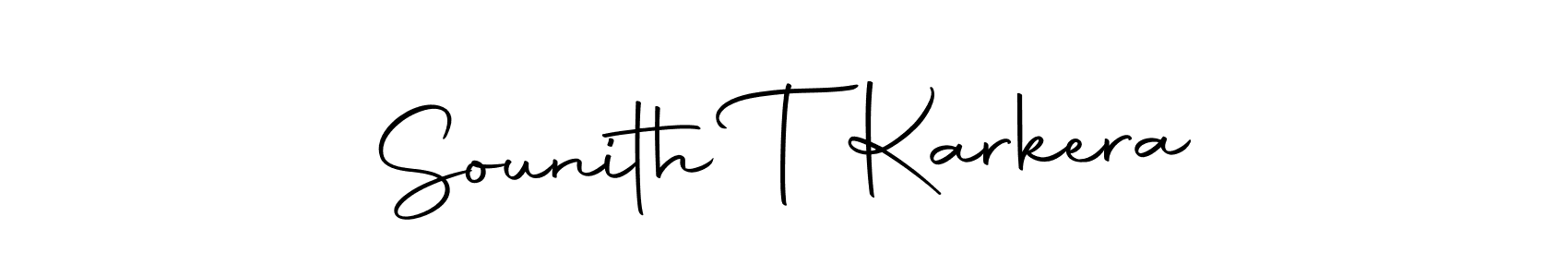 if you are searching for the best signature style for your name Sounith T Karkera. so please give up your signature search. here we have designed multiple signature styles  using Autography-DOLnW. Sounith T Karkera signature style 10 images and pictures png
