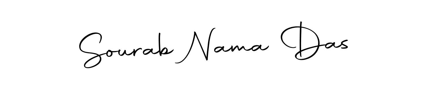 How to make Sourab Nama Das name signature. Use Autography-DOLnW style for creating short signs online. This is the latest handwritten sign. Sourab Nama Das signature style 10 images and pictures png