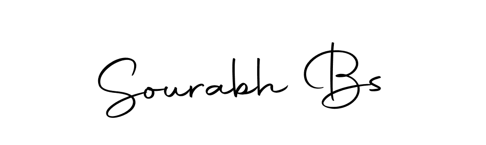 Create a beautiful signature design for name Sourabh Bs. With this signature (Autography-DOLnW) fonts, you can make a handwritten signature for free. Sourabh Bs signature style 10 images and pictures png